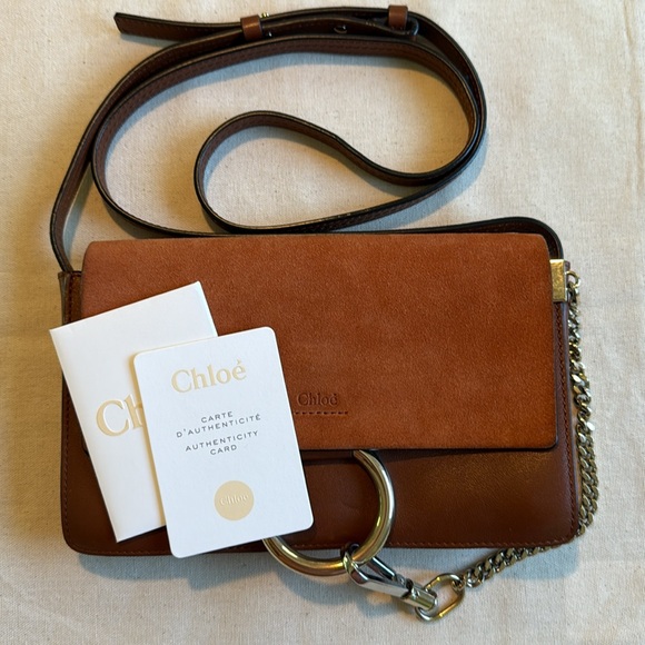 CHLOE Faye Crossbody Bag in Tobacco EUC - Picture 11 of 16